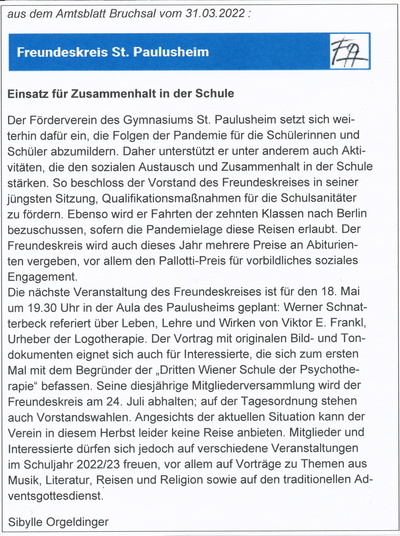 Amtsblatt Bruchsal vom 31.03.2022